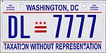 Номерной знак Вашингтона, округ Колумбия, 2011.jpg
