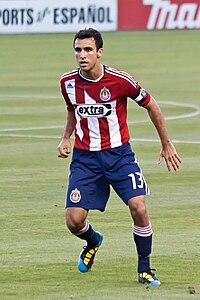 Jonathan Bornstein Chivas USA:n peliasussa heinäkuussa 2010.