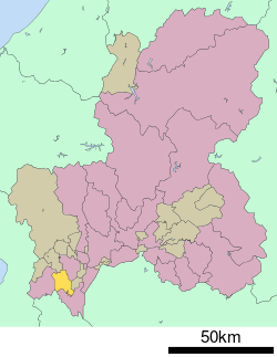 Lokasi Yōrō di Prefektur Gifu