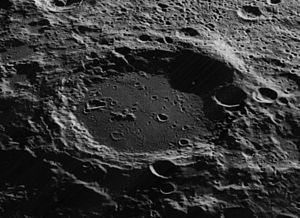 Aufnahme vom Lunar Orbiter 5, Blickrichtung nach Westen