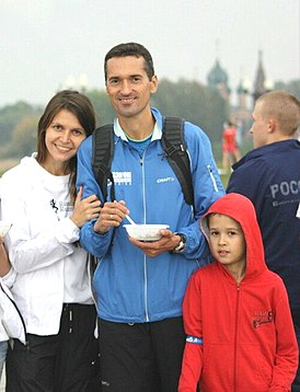 Андрей Задорожный c семьёй, сентябрь 2014 года