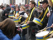Активісти «Відсічі» під час «підприємницького майдану» (Київ, 2010).