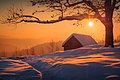 Amanecer en el Parque natural nacional de los Cárpatos, ubicado en el Óblast de Ivano-Frankivsk, Ucrania. Por Vitalii Bashkatov.