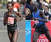 Mary Keitany and Daniel Wanjiru