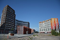 Buildings of the Kivistö center in July 2021