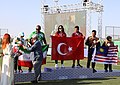 Compound mixed team medal ceremony