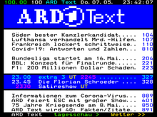 May 2020 teletext page 100 of German public broadcaster ARD ARD-Teletext-2020-05-07.png