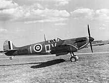 X4474, a late production Mk I Spitfire of 19 Squadron, September 1940. During the battle 19 Squadron was part of the Duxford Wing. Aircraft of the Royal Air Force, 1939-1945- Supermarine Spitfire. CH1451.jpg