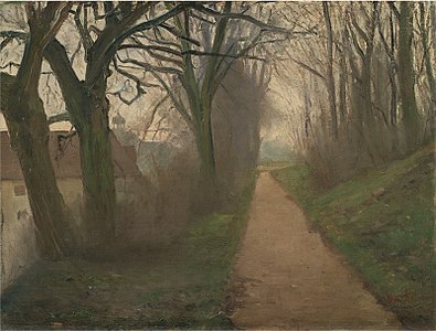 Albert Gottschalk, Fra Kastellet i december, 1884. Foto:  Statens Museum for Kunst