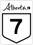 Alberta Highway 7 ŝirmas