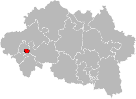 Situation of the canton of Montluçon-2 in the department of Allier