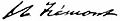 John C. Frémont aláírása