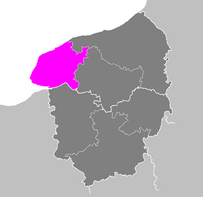 Arrondissement Le Havre na mapě Horní Normandie