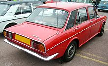 The Austin Victoria was a Pamplona assembled ADO16, introduced in 1972 with a restyled front end and a lengthened rear luggage compartment. Austin Victoria MKII De Luxe 1973 rear iso view.jpg