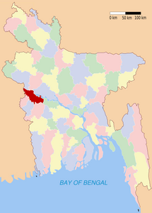 Distretto di Kushtia – Localizzazione