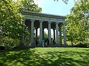 Tomb of Potter Palmer and Bertha Palmer, Graceland Cemetery, Chicago, Illinois, 1921.