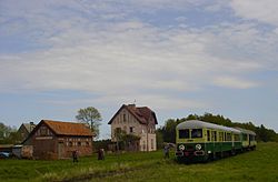 Tourist train in Botkuny in 2003