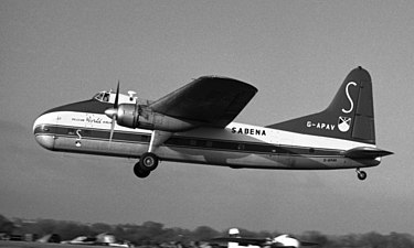 Sabena Bristol 170 Superfreighter G-APAV, Southend 1964