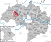 Lage der Gemeinde Brunn im Landkreis Regensburg