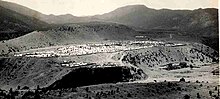 A vintage photo of South Wazristan's mountains, primary hideouts of TTP before being pushed to Eastern Afghanistan by the military in 2009. Camp in Waziristan 1938.jpg