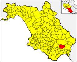 Lokasi Caselle in Pittari di Provinsi Salerno