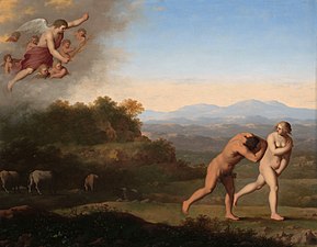 Utdrivandet (av Adam och Eva) ur Paradiset (Genesis 3:23-24) (omkring 1646-1667), Rijksmuseum, Amsterdam.