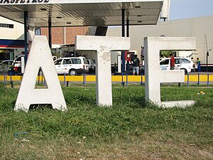 District sign Ate district at Ovalo Santa Anit...