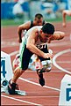 Elgin competing in the pentathlon at the 1996 Atlanta Paralympic Games