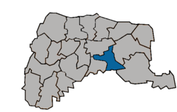 Location of Dounan Township in Yunlin County.