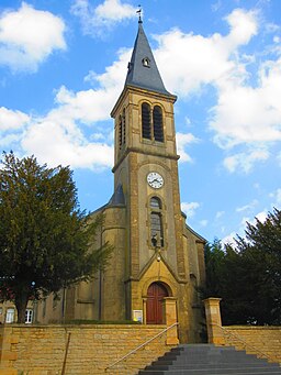 Eglise Montigny Chiers. 
 JPG