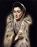 Dame in bontjas, El Greco