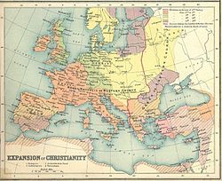 Schism of 1054 (East-West Schism) in Christianity Expansion of christianity.jpg