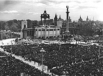 Eucharisztikus világkongresszus főoltára Budapesten 1938-ban