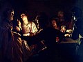 Le malkonfeso de sankta Petro de Gerrit van Honthorst, oleo sur tolo, inter 1612 kaj 1621.