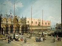 میدان سن مارکو بین ۱۷۴۲ و ۱۷۴۴ م. نگارخانه ملی هنر آمریکا