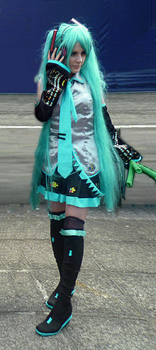 Miniatuur voor Bestand:Hatsune Miku - Cosplay Kurisumasu 2009. Costa Rica - clip.jpg