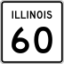 Illinois Route 60 marker