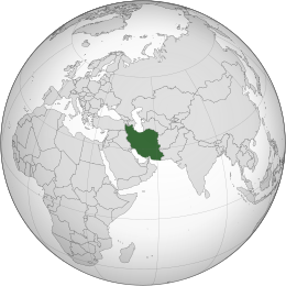 Localização do Irão / Irã