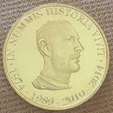 Medaile vydaná k čtyřicátinám Jiřího Hány