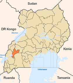 District location in Uganda