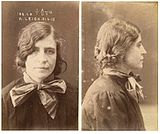 Kate Leigh, på förbrytarbild 1915.