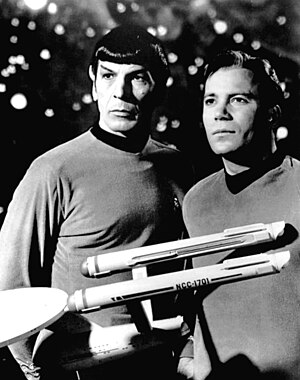 Publicity photo of Leonard Nimoy and William S...