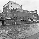 De brug en de Klene-fabriek in 1976.