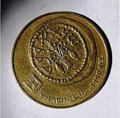 Lulav and etrog on coin Lulav and etrog on coin.jpg