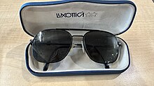 Luxottica Carlos sunglasses, produced by Luxottica prior to its licensing deals with fashion houses Luxottica Carlos.jpg