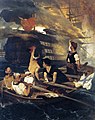 Razstrelitev paradne ladje Nasuha Ali Paše, Konstantinos Kanaris, ki ga je naslikal Nikiforos Lytras (143 cm × 109 cm. Galerija Averoff). Kanaris je razstrelil vodilno ladjo kot maščevanje za pokol.