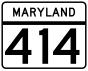 Maryland Route 414 marker