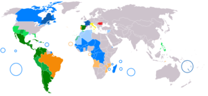 Global distribution of the Romance languages:
French
Spanish
Portuguese
Catalan
Italian
Romanian Map-Romance Language World.png