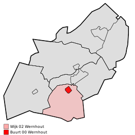 Kaart van Wernhout
