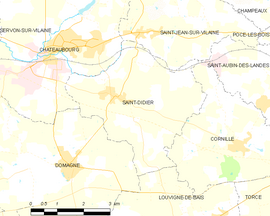 Mapa obce Saint-Didier